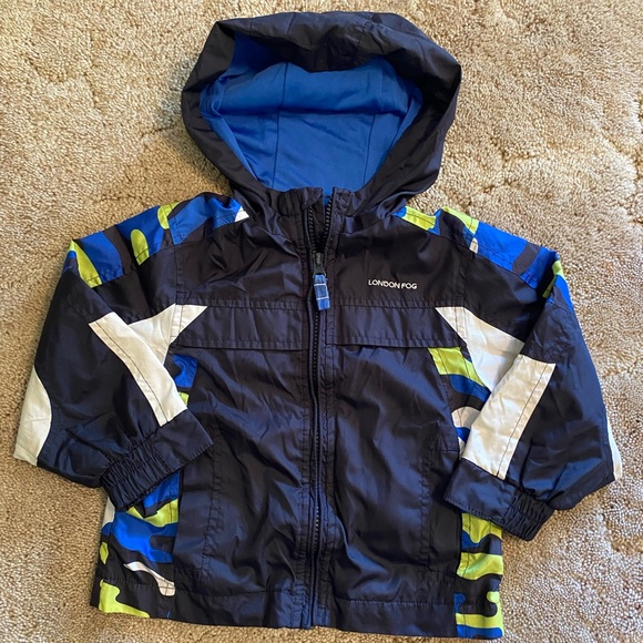 London Fog Other - London Fog Blue and Black Kids' Jacket 2t Boys
